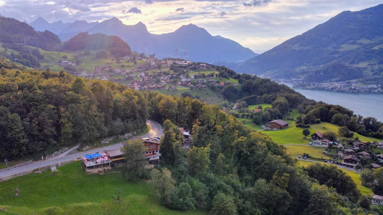 Hotel Cafe Seeblick Filzbach Exteriér fotografie