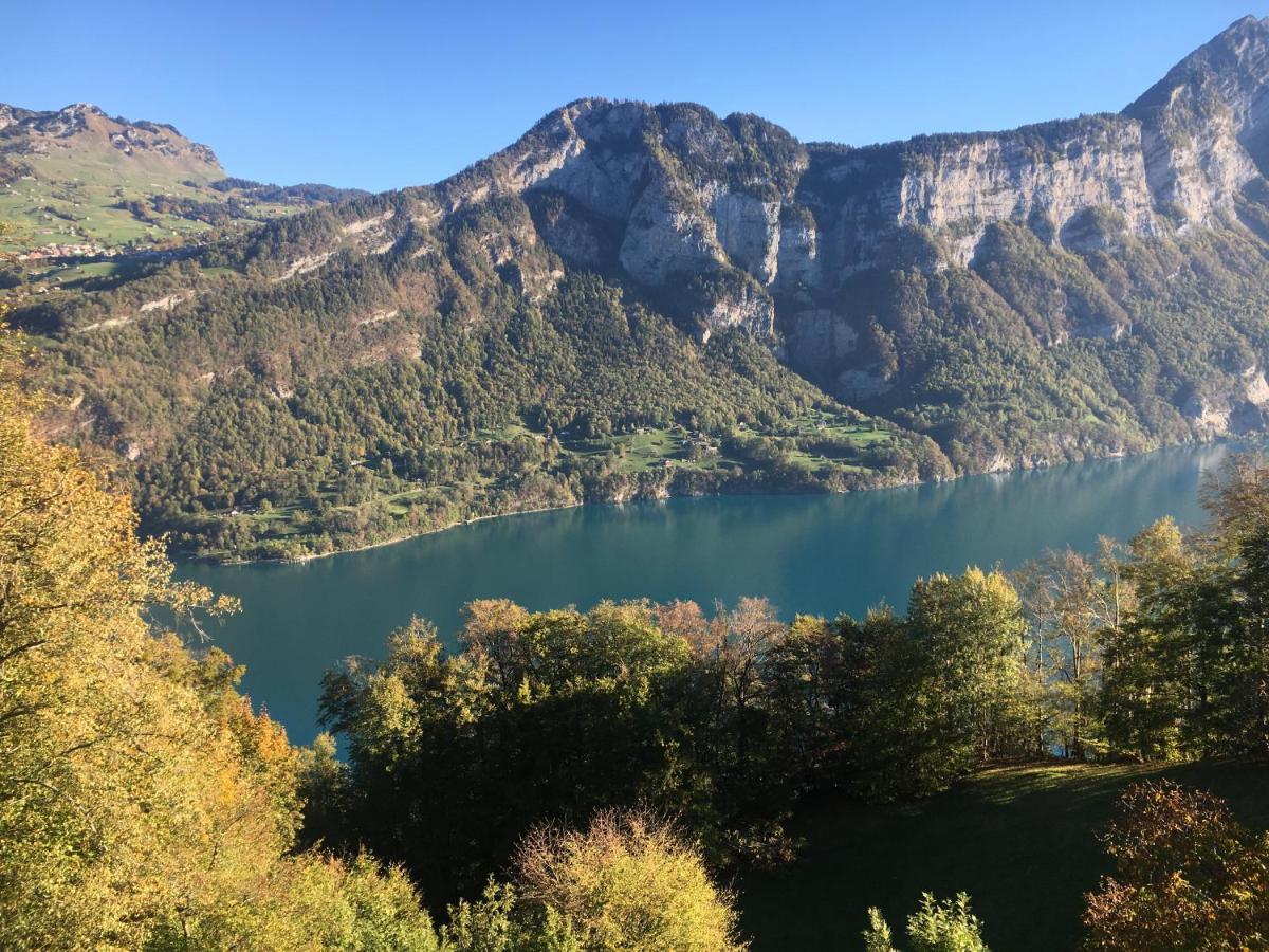 Hotel Cafe Seeblick Filzbach Exteriér fotografie