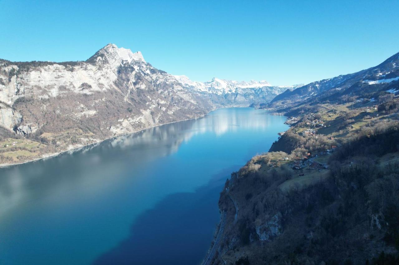 Hotel Cafe Seeblick Filzbach Exteriér fotografie